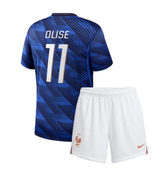 Frankrijk Michael Olise #11 Thuis tenue Kinder WK 2026 Korte Mouw (+ Korte broeken)