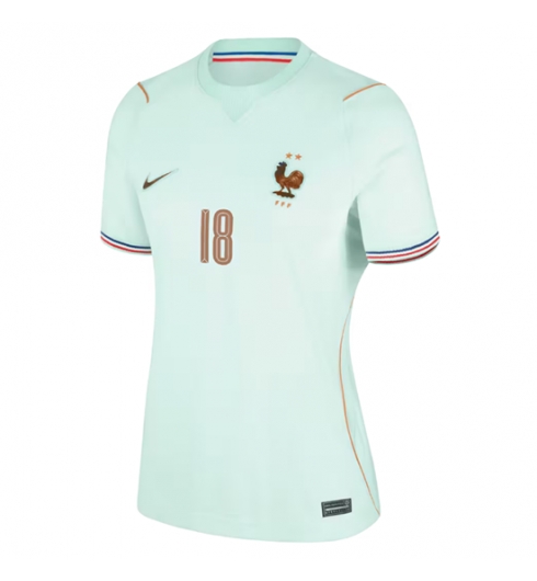Frankrijk Warren Zaire-Emery #18 Uit tenue Dames WK 2026 Korte Mouw Kopen 2 Frankrijk Warren Zaire-Emery #18 Uit tenue Dames WK 2026 Korte Mouw Kopen 2