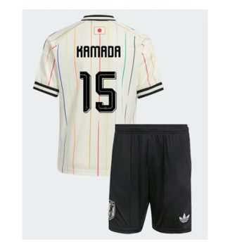 Japan Daichi Kamada #15 Uit tenue Kinder WK 2026 Korte Mouw (+ Korte broeken) Japan Daichi Kamada #15 Uit tenue Kinder WK 2026 Korte Mouw (+ Korte broeken)