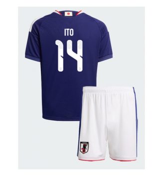 Japan Junya Ito #14 Thuis tenue Kinder WK 2026 Korte Mouw (+ Korte broeken) Japan Junya Ito #14 Thuis tenue Kinder WK 2026 Korte Mouw (+ Korte broeken)