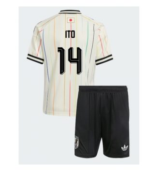 Japan Junya Ito #14 Uit tenue Kinder WK 2026 Korte Mouw (+ Korte broeken) Japan Junya Ito #14 Uit tenue Kinder WK 2026 Korte Mouw (+ Korte broeken)