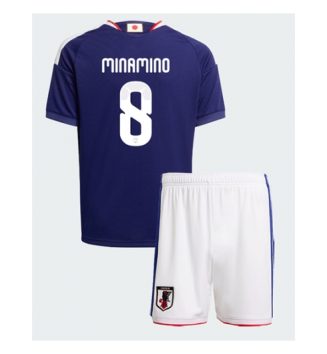 Japan Takumi Minamino #8 Thuis tenue Kinder WK 2026 Korte Mouw (+ Korte broeken) Japan Takumi Minamino #8 Thuis tenue Kinder WK 2026 Korte Mouw (+ Korte broeken)
