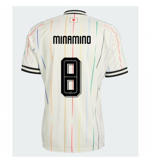 Japan Takumi Minamino #8 Uit tenue WK 2026 voetbaltenue heren Japan Takumi Minamino #8 Uit tenue WK 2026 voetbaltenue heren