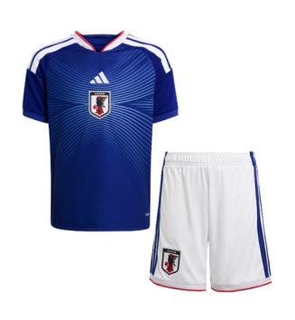 Japan Thuis tenue Kinder WK 2026 Korte Mouw (+ Korte broeken) Japan Thuis tenue Kinder WK 2026 Korte Mouw (+ Korte broeken)