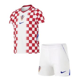 Kroatië Thuis tenue Kinder WK 2026 Korte Mouw (+ Korte broeken)
