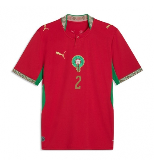 Marokko Achraf Hakimi #2 Thuis tenue WK 2026 voetbaltenue heren 2 Marokko Achraf Hakimi #2 Thuis tenue WK 2026 voetbaltenue heren 2