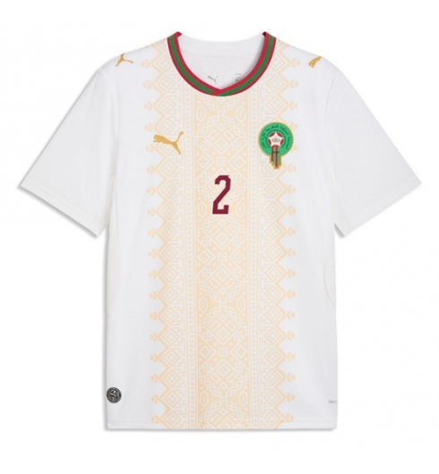 Marokko Achraf Hakimi #2 Uit tenue WK 2026 voetbaltenue heren 2 Marokko Achraf Hakimi #2 Uit tenue WK 2026 voetbaltenue heren 2