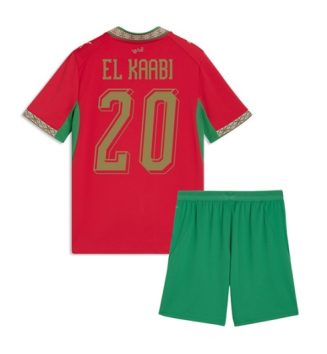 Marokko Ayoub El Kaabi #20 Thuis tenue Kinder WK 2026 Korte Mouw (+ Korte broeken) Marokko Ayoub El Kaabi #20 Thuis tenue Kinder WK 2026 Korte Mouw (+ Korte broeken)