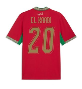 Marokko Ayoub El Kaabi #20 Thuis tenue WK 2026 voetbaltenue heren Marokko Ayoub El Kaabi #20 Thuis tenue WK 2026 voetbaltenue heren