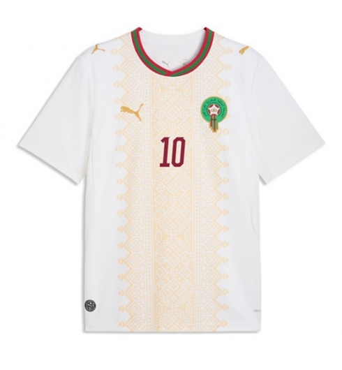 Marokko Brahim Diaz #10 Uit tenue WK 2026 voetbaltenue heren 2 Marokko Brahim Diaz #10 Uit tenue WK 2026 voetbaltenue heren 2