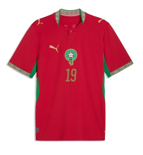 Marokko Youssef En-Nesyri #19 Thuis tenue WK 2026 voetbaltenue heren 2 Marokko Youssef En-Nesyri #19 Thuis tenue WK 2026 voetbaltenue heren 2