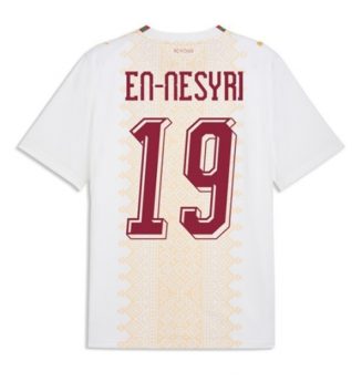 Marokko Youssef En-Nesyri #19 Uit tenue WK 2026 voetbaltenue heren Marokko Youssef En-Nesyri #19 Uit tenue WK 2026 voetbaltenue heren