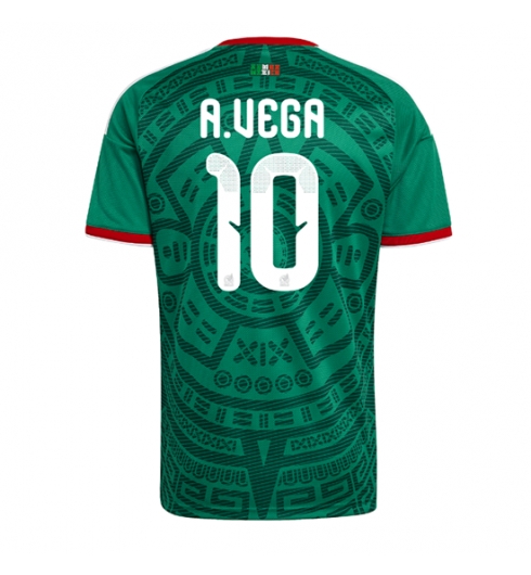 Mexico Alexis Vega #10 Thuis tenue WK 2026 voetbaltenue met naam Mexico Alexis Vega #10 Thuis tenue WK 2026 voetbaltenue met naam