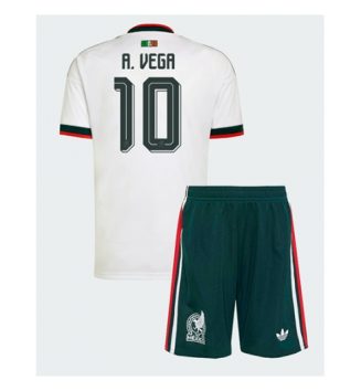 Mexico Alexis Vega #10 Uit tenue Kinder WK 2026 Korte Mouw (+ Korte broeken)