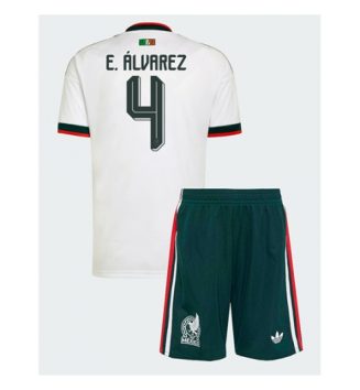 Mexico Edson Alvarez #4 Uit tenue Kinder WK 2026 Korte Mouw (+ Korte broeken)