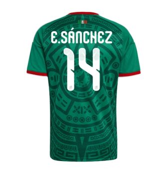 Mexico Erick Sanchez #14 Thuis tenue WK 2026 voetbaltenue met naam Mexico Erick Sanchez #14 Thuis tenue WK 2026 voetbaltenue met naam