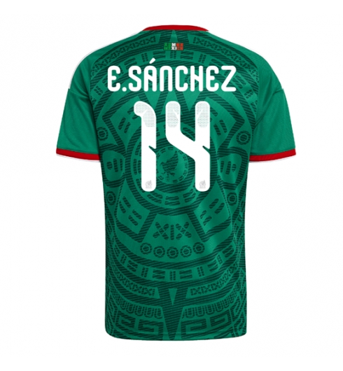 Mexico Erick Sanchez #14 Thuis tenue WK 2026 voetbaltenue met naam Mexico Erick Sanchez #14 Thuis tenue WK 2026 voetbaltenue met naam
