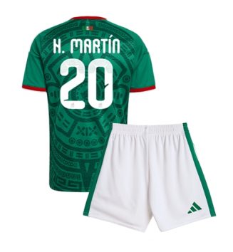 Mexico Henry Martin #20 Thuis tenue Kinder WK 2026 Korte Mouw (+ Korte broeken)