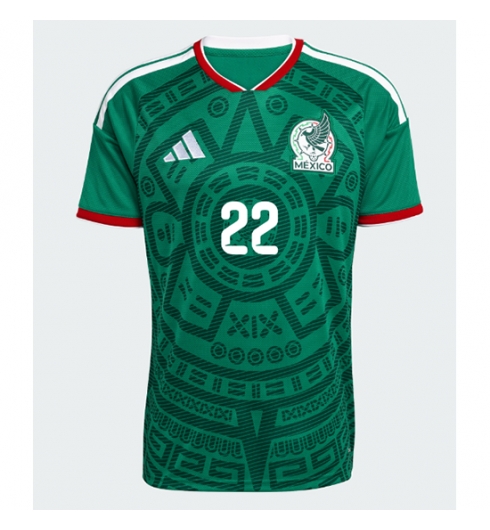 Mexico Hirving Lozano #22 Thuis tenue WK 2026 voetbaltenue met naam 2 Mexico Hirving Lozano #22 Thuis tenue WK 2026 voetbaltenue met naam 2