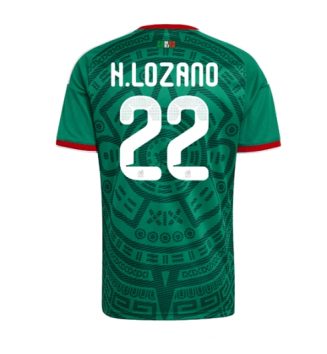 Mexico Hirving Lozano #22 Thuis tenue WK 2026 voetbaltenue met naam Mexico Hirving Lozano #22 Thuis tenue WK 2026 voetbaltenue met naam