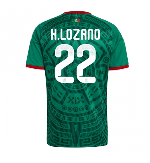 Mexico Hirving Lozano #22 Thuis tenue WK 2026 voetbaltenue met naam Mexico Hirving Lozano #22 Thuis tenue WK 2026 voetbaltenue met naam