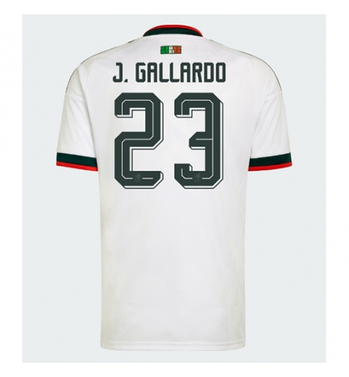 Mexico Jesus Gallardo #23 Uit tenue WK 2026 voetbaltenue met naam Mexico Jesus Gallardo #23 Uit tenue WK 2026 voetbaltenue met naam