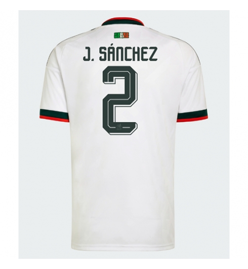 Mexico Jorge Sanchez #2 Uit tenue WK 2026 voetbaltenue met naam Mexico Jorge Sanchez #2 Uit tenue WK 2026 voetbaltenue met naam