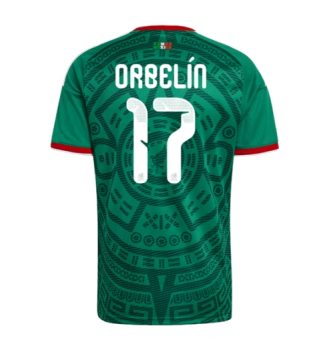 Mexico Orbelin Pineda #17 Thuis tenue WK 2026 voetbaltenue met naam