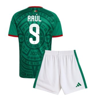 Mexico Raul Jimenez #9 Thuis tenue Kinder WK 2026 Korte Mouw (+ Korte broeken)