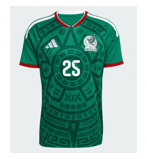 Mexico Roberto Alvarado #25 Thuis tenue WK 2026 voetbaltenue met naam 2 Mexico Roberto Alvarado #25 Thuis tenue WK 2026 voetbaltenue met naam 2