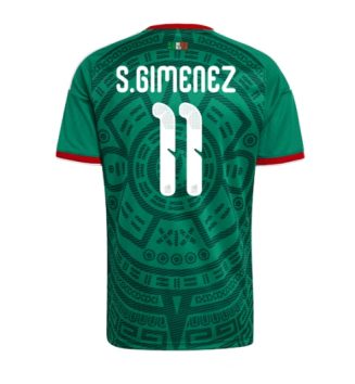 Mexico Santiago Gimenez #11 Thuis tenue WK 2026 voetbaltenue met naam Mexico Santiago Gimenez #11 Thuis tenue WK 2026 voetbaltenue met naam