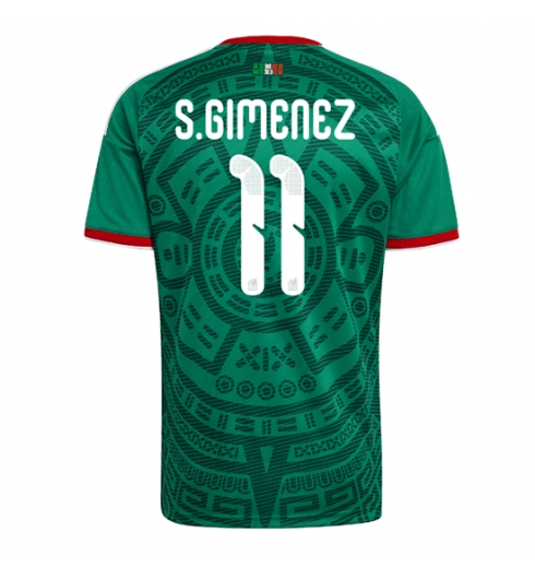 Mexico Santiago Gimenez #11 Thuis tenue WK 2026 voetbaltenue met naam Mexico Santiago Gimenez #11 Thuis tenue WK 2026 voetbaltenue met naam