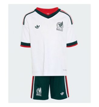 Mexico Uit tenue Kinder WK 2026 Korte Mouw (+ Korte broeken)