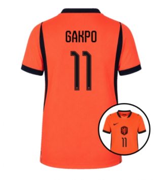 Nederland WK 2026 Cody Gakpo #11 Thuis tenue Dames Korte Mouw Kopen Nederland WK 2026 Cody Gakpo #11 Thuis tenue Dames Korte Mouw Kopen