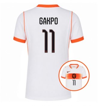 Nederland WK 2026 Cody Gakpo #11 Uit tenue Dames Korte Mouw Kopen Nederland WK 2026 Cody Gakpo #11 Uit tenue Dames Korte Mouw Kopen