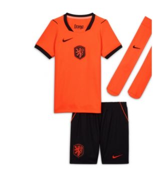 Nederland Thuis tenue Kinder WK 2026 Korte Mouw (+ Korte broeken)