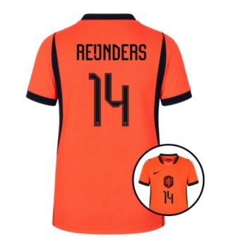 Nederland WK 2026 Tijjani Reijnders #14 Thuis tenue Dames Korte Mouw Kopen Nederland WK 2026 Tijjani Reijnders #14 Thuis tenue Dames Korte Mouw Kopen