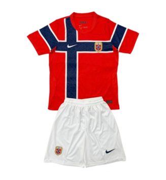 Noorwegen Thuis tenue Kinder WK 2026 Korte Mouw (+ Korte broeken)