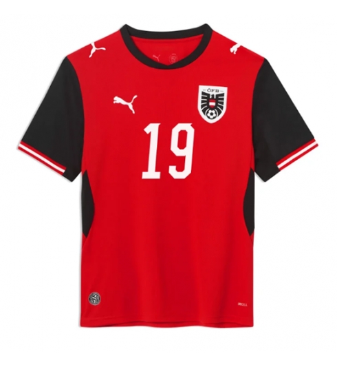 Oostenrijk Christoph Baumgartner #19 Thuis tenue WK 2026 voetbaltenue heren 2 Oostenrijk Christoph Baumgartner #19 Thuis tenue WK 2026 voetbaltenue heren 2