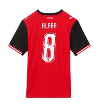 Oostenrijk David Alaba #8 Thuis tenue WK 2026 voetbaltenue heren Oostenrijk David Alaba #8 Thuis tenue WK 2026 voetbaltenue heren