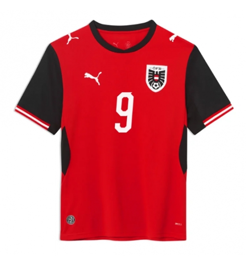 Oostenrijk Marcel Sabitzer #9 Thuis tenue WK 2026 voetbaltenue heren 2 Oostenrijk Marcel Sabitzer #9 Thuis tenue WK 2026 voetbaltenue heren 2