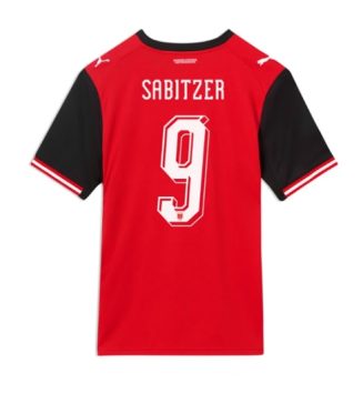Oostenrijk Marcel Sabitzer #9 Thuis tenue WK 2026 voetbaltenue heren Oostenrijk Marcel Sabitzer #9 Thuis tenue WK 2026 voetbaltenue heren