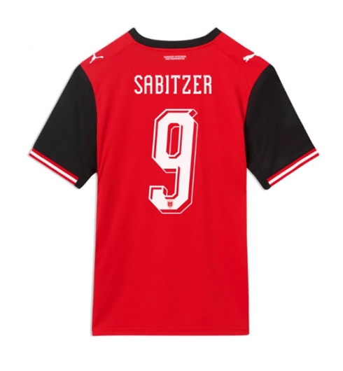Oostenrijk Marcel Sabitzer #9 Thuis tenue WK 2026 voetbaltenue heren Oostenrijk Marcel Sabitzer #9 Thuis tenue WK 2026 voetbaltenue heren