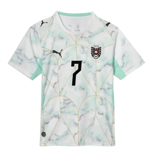 Oostenrijk Marko Arnautovic #7 Uit tenue WK 2026 voetbaltenue heren 2 Oostenrijk Marko Arnautovic #7 Uit tenue WK 2026 voetbaltenue heren 2