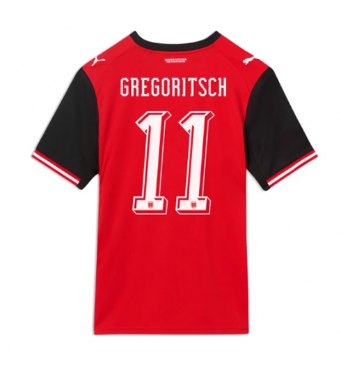 Oostenrijk Michael Gregoritsch #11 Thuis tenue WK 2026 voetbaltenue heren Oostenrijk Michael Gregoritsch #11 Thuis tenue WK 2026 voetbaltenue heren