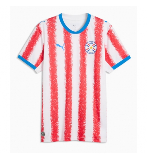 Paraguay Thuis tenue WK 2026 voetbaltenue met naam Paraguay Thuis tenue WK 2026 voetbaltenue met naam