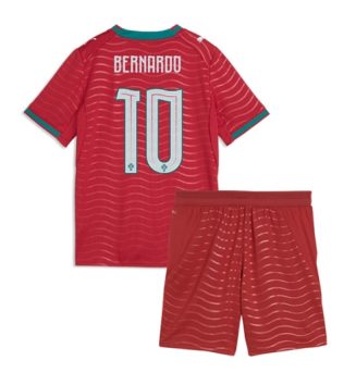 Portugal Bernardo Silva #10 Thuis tenue Kinder WK 2026 Korte Mouw (+ Korte broeken)