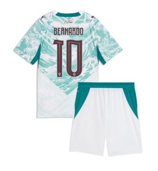 Portugal Bernardo Silva #10 Uit tenue Kinder WK 2026 Korte Mouw (+ Korte broeken)