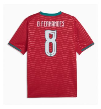 Portugal Bruno Fernandes #8 Thuis tenue WK 2026 voetbaltenue met naam