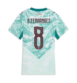 Portugal WK 2026 Bruno Fernandes #8 Uit tenue Dames Korte Mouw Kopen